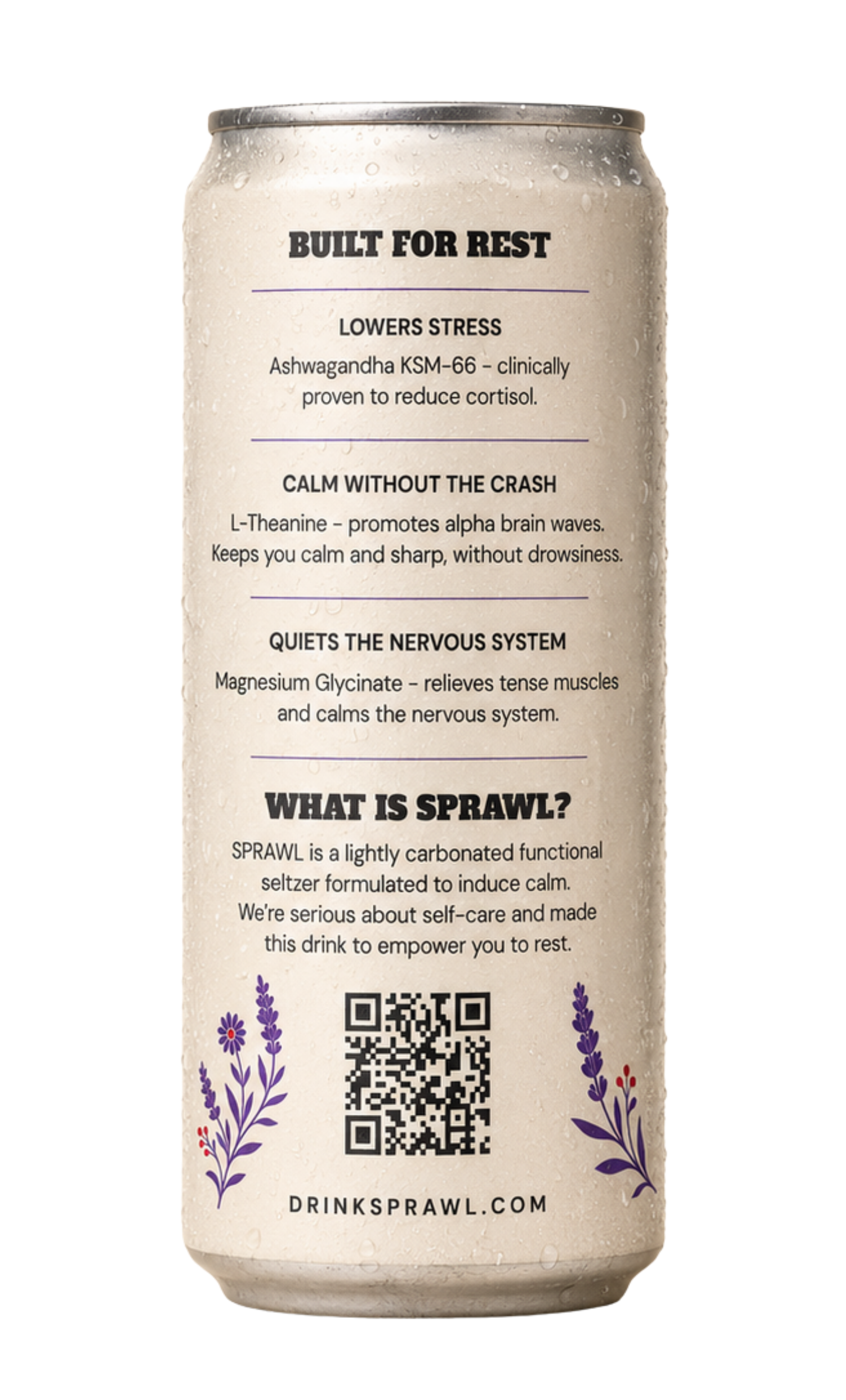 Chamomile Lavender — Sprawl, The Self-Care Seltzer
