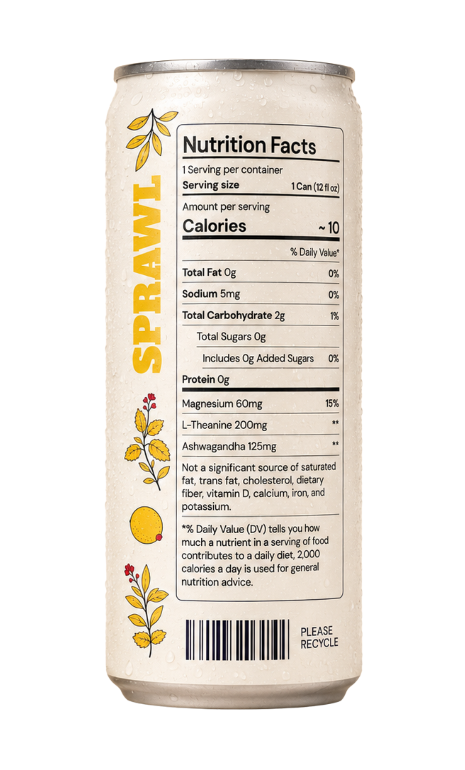 Lemon Verbena Mint — Sprawl, The Self-Care Seltzer