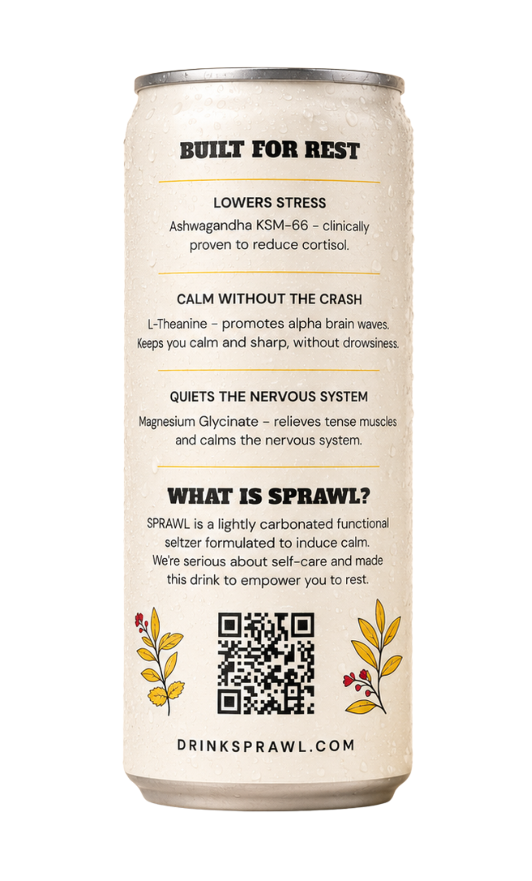 Lemon Verbena Mint — Sprawl, The Self-Care Seltzer
